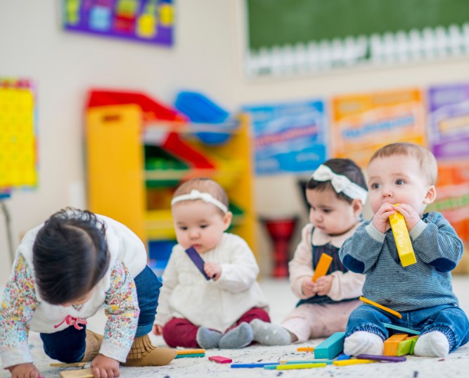 Kids at day care centre Kids at day care centre