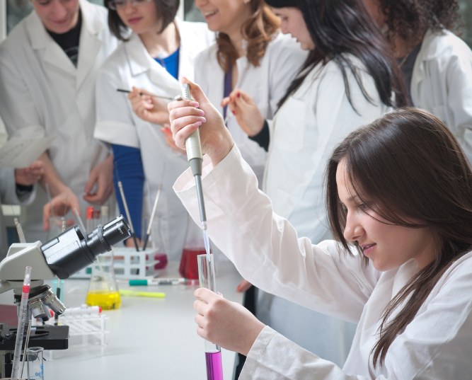 group of medical students